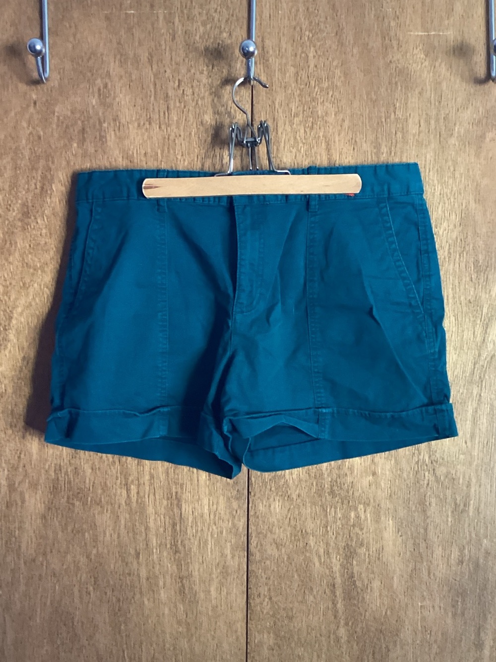 Joe Fresh Teal Roll-Hem Women's Shorts